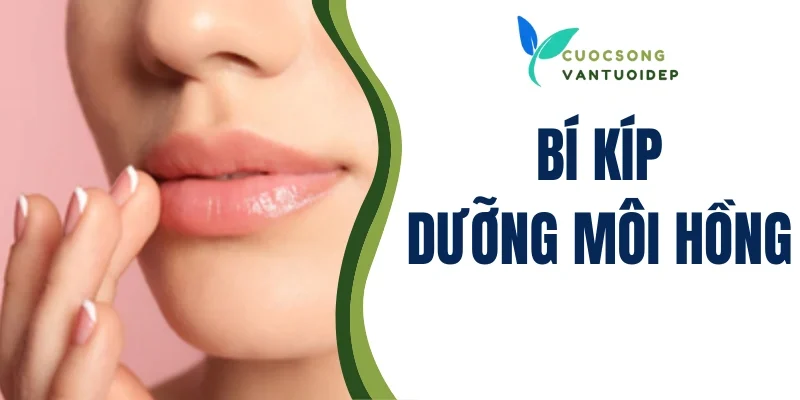 dưỡng môi hồng